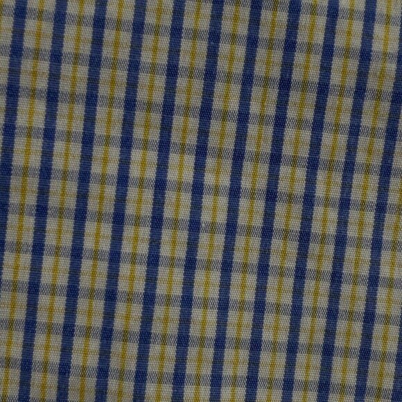 Gitman Bros Long Sleeve Button Up Shirt Men Cotton Blue Yellow Plaid 16.5 33 - Picture 13 of 13